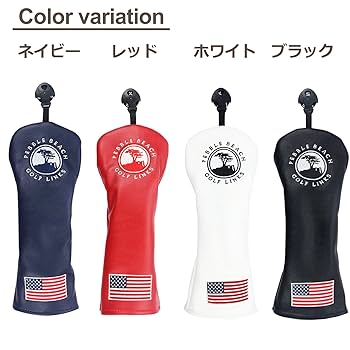 ヘッドカバー 4点セット 変換ダグ付き アメリカ 樹柄 ゴルフヘッドカバー ドライバー用カバー ウッド FW用カバー